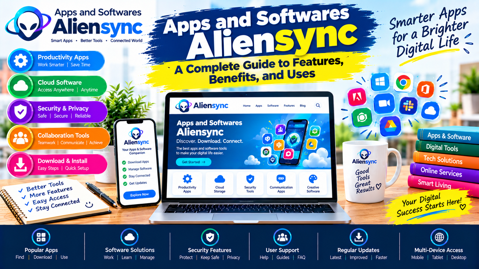 Apps and Softwares Aliensync